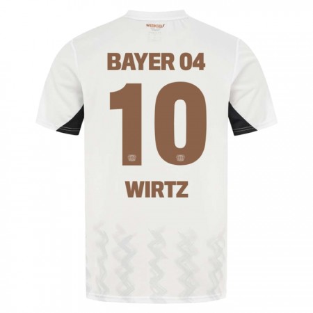 Bayer 04 Leverkusen Florian Wirtz 10 Bortedrakt 2024-25 Kortermet Bayer 04 Leverkusen Florian Wirtz 10 Bortedrakt 2024-25 Kortermet